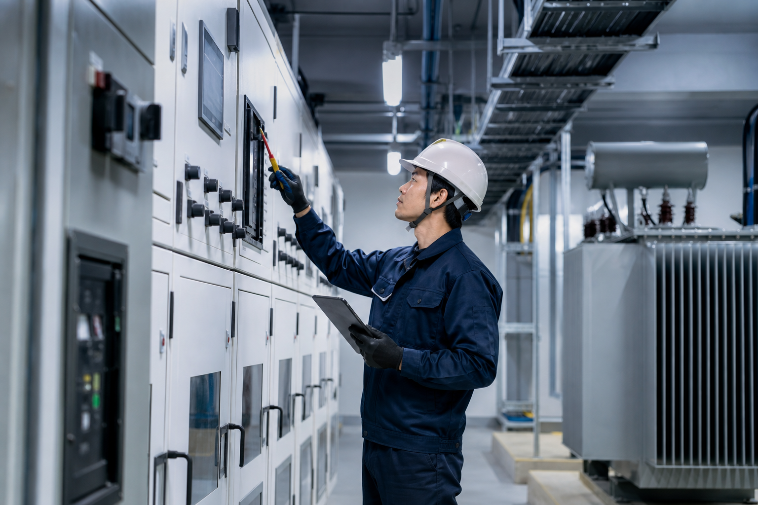 電気設備更新の現場点検イメージ